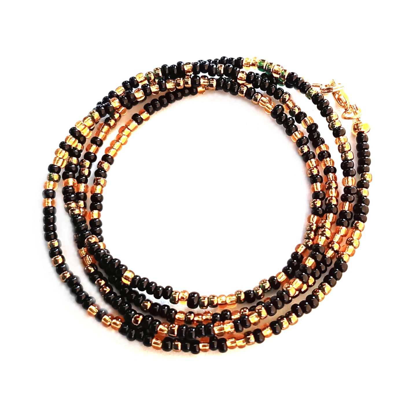 Black Gold and Bronze Waist Beads