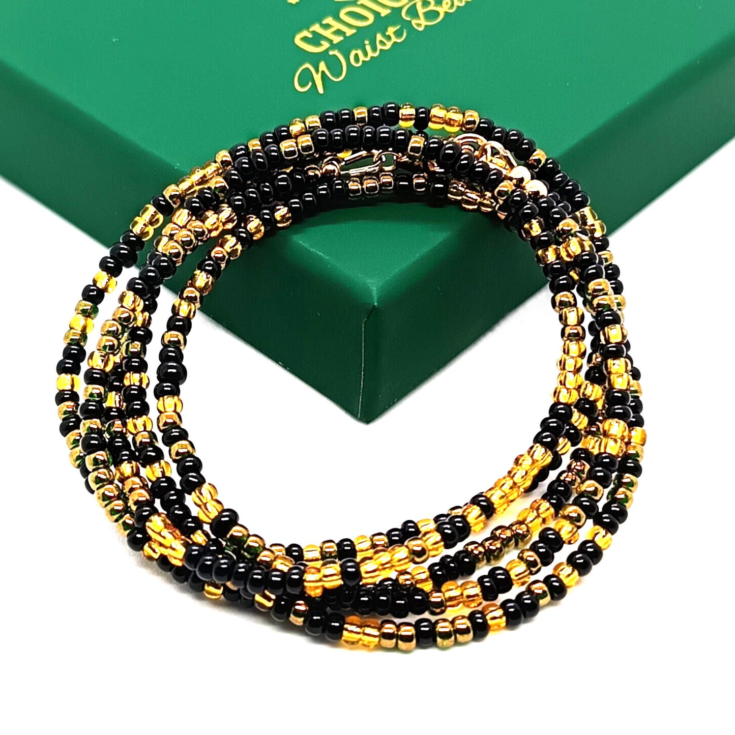 Black, Gold and Bronze Waist Beads