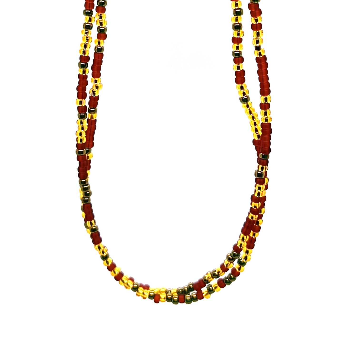 Brown, Gold and Bronze Waist Beads